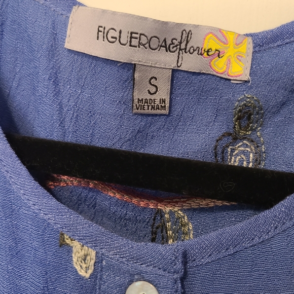 NWOT | Sunlit Bloom Embroidered Boho Tunic Dress – Figueroa & Flower (S) - Picture 5 of 9